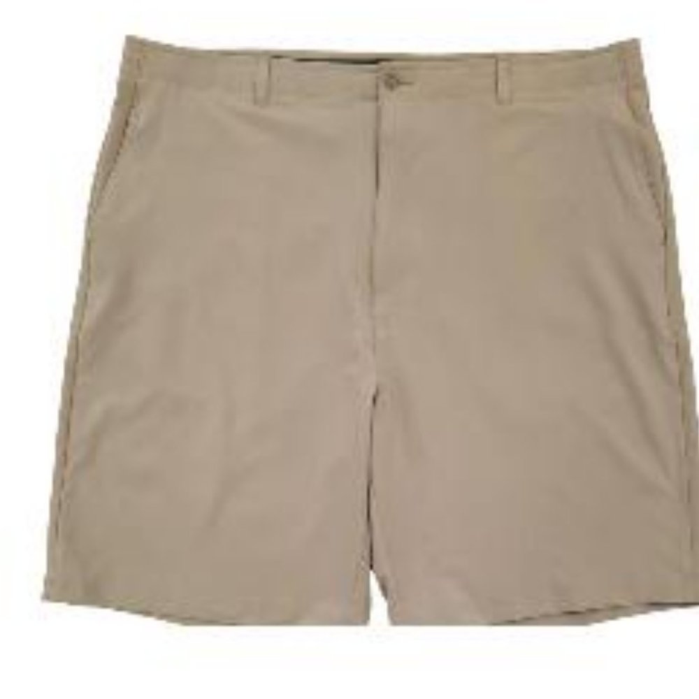 ben hogan men's performan short (34, khaki heather)